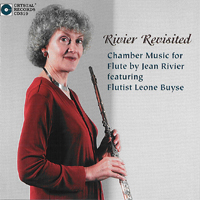 【輸入CD】フルートのための室内楽集／Rivier Revisited／リオーン・バイシー【フルート】