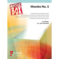 6パート+打楽器：マンボNo.5／ロウ・ベガ（ジョン・ブランケン）【フレキシブルアンサンブル輸入楽譜】