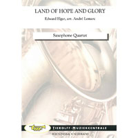 サクソフォーン4重奏：希望と栄光の国（威風堂々）／エドワード・エルガー（アンドレ・レマルク）【アンサンブル輸入楽譜】