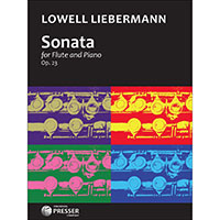 フルート&ピアノ:フルート・ソナタ Op.23/ローウェル・リーバーマン【ソロ輸入楽譜】