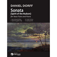 バス・フルート&ピアノ:バス・フルート・ソナタ (ハドソン川の霊)/ダニエル・ドルフ【ソロ輸入楽譜】