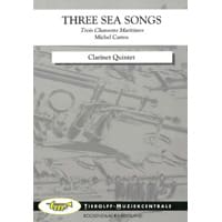 クラリネット5重奏：3つの海の歌／ミシェル・カロス【アンサンブル輸入楽譜】