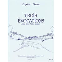 フルート2重奏：3つのエヴォカシオン／ウジェーヌ・ボザ【デュオ輸入楽譜】