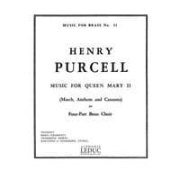 金管4重奏：クイーン・メリー2世のための音楽／ヘンリー・パーセル（キング）【アンサンブル輸入楽譜】