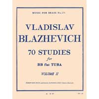 テューバ教則本：70の練習曲 Vol.2／ウラジスラフ・ブラジェヴィチ【ソロ輸入楽譜（教則）】