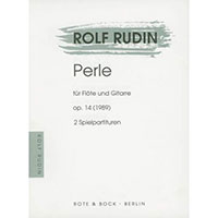 フルート&ギター:真珠(ペルレ)/ロルフ・ルディン【デュオ輸入楽譜】