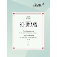 オーボエ＆ピアノ：3つのロマンス Op. 94／ロベルト・シューマン（編集：ヨアヒム・ドラハイム）【ソロ輸入楽譜】