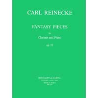 クラリネット＆ピアノ：幻想小曲集（ファンタジー・シュトゥック） Op. 22／カール・ライネッケ（編曲：Jerry D. Pierce）【ソロ輸入楽譜】