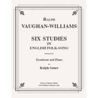 トロンボーン＆ピアノ：イギリス民謡による6つの練習曲／レイフ・ヴォーン・ウィリアムズ（ラルフ・ザウアー）【ソロ輸入楽譜】
