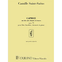 木管3重奏&ピアノ:デンマークとロシア民謡によるカプリス Op.79/カミーユ・サン=サーンス【アンサンブル輸入楽譜】