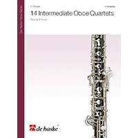オーボエ4重奏:14の中級オーボエ四重奏曲/パスカル・プルースト【アンサンブル輸入楽譜】
