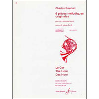 ホルン＆ピアノ：ホルンのための6つの旋律的作品 第3巻／シャルル・グノー（エドモン・ルロワール）【ソロ輸入楽譜】