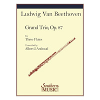 フルート3重奏：グランド・トリオ／ルートヴィヒ・ヴァン・ベートーヴェン（アルバート・アンドラウド）【アンサンブル輸入楽譜】