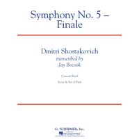 交響曲第5番より終楽章／ドミトリ・ショスタコーヴィチ（ジェイ・ボクック）【吹奏楽輸入楽譜】
