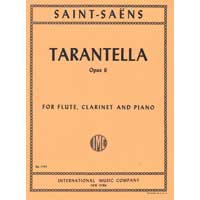 フルート、クラリネット＆ピアノ：タランテラ Op.6／カミーユ・サン・サーンス【デュオ輸入楽譜】