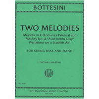 コントラバス＆ピアノ：2つのメロディ／ジョヴァンニ・ボッテジーニ（トーマス・マーティン）【ソロ輸入楽譜】