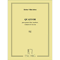 木管四重奏：木管四重奏曲（1928年版・スコアのみ）／エイトル・ヴィラ＝ロボス【アンサンブル輸入楽譜】