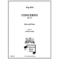ホルン&ピアノ:ホルン協奏曲 Op.23/アウグスト・キール(リンダ・ロヴスタッド)【ソロ輸入楽譜】