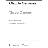 金管4重奏：3つの舞曲／クロード・ジェルヴェーズ（ピーター・リーヴ）【アンサンブル輸入楽譜】
