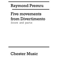 金管10重奏：ディヴェルティメントからの5つの楽章／レイモンド・プレムル（P.ジョーンズ、E.ハワース）【アンサンブル輸入楽譜】