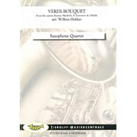 サクソフォーン4重奏：ヴェルディの花束（歌劇「エルナーニ」「マクベス」「トロヴァトーレ」「オセロ」より）／ジュゼッペ・ヴェルディ（ウィレム・ヘッカー）【アンサンブル輸入楽譜】