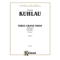 フルート3重奏：3つのグランド・トリオ Vol.1（パート譜のみ）／フリードリヒ・クーラウ【アンサンブル輸入楽譜】