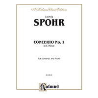 クラリネット＆ピアノ：クラリネット協奏曲第1番 ハ短調 Op.26（ピアノ・リダクション版）／ルイ・シュポア【ソロ輸入楽譜】