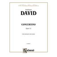 バスーン＆ピアノ：コンチェルティーノ　Op.12／フェルディナント・ダヴィット【ソロ輸入楽譜】