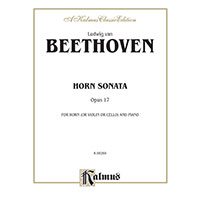 ホルン＆ピアノ：ホルン・ソナタ　Op.21／ルートヴィヒ・ヴァン・ベートーヴェン【ソロ輸入楽譜】