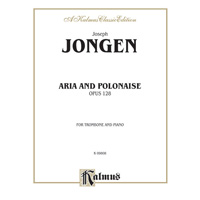 トロンボーン＆ピアノ：アリアとポロネーズ op.128／ジョゼフ・ジョンゲン【ソロ輸入楽譜】