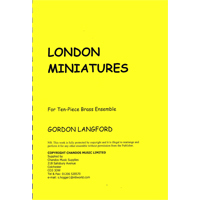金管10重奏：ロンドンの小景／ゴードン・ラングフォード【アンサンブル輸入楽譜】