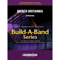 5パート＋打楽器：マーチ・ブリタニア【フレックス編成版】／エド・ハックビー【フレキシブルアンサンブル輸入楽譜】