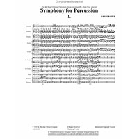 打楽器10重奏：打楽器のための交響曲／エリック・イウェイゼン【アンサンブル輸入楽譜】