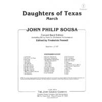テキサスの娘たち／ジョン・フィリップ・スーザ（校訂：フレデリック・フェネル）【吹奏楽輸入楽譜】