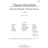 コラール前奏曲 「Oh God Unseen」／ヴィンセント・パーシケッティ【吹奏楽輸入楽譜】