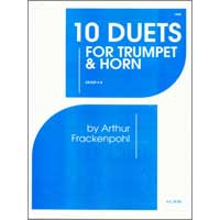 トランペット＆ホルン・デュオ：トランペットとホルンのための10の二重奏曲／アーサー・フラッケンポール【デュオ輸入楽譜】