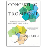 トロンボーン、2ピアノ＆パーカッション：トロンボーン小協奏曲／フランク・ティケリ【アンサンブル輸入楽譜】