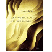 クラリネット協奏曲【バンド伴奏版】／フランク・ティケリ【吹奏楽輸入楽譜】