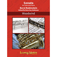 フルート&ピアノ：ソナタ／ベリル・ルビンシテイン【ソロ輸入楽譜】
