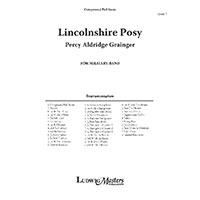 リンカンシャーの花束【原典版】（スコアのみ）／パーシー・グレインジャー【吹奏楽輸入楽譜】