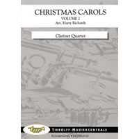 クラリネット4重奏：クリスマスキャロルズ Vol.2／伝承曲（ハリー・リチャーズ）【アンサンブル輸入楽譜】