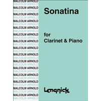 クラリネット＆ピアノ：ソナチネ Op. 29／マルコム・アーノルド【ソロ輸入楽譜】