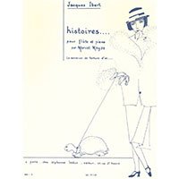 フルート＆ピアノ：金の亀を使う女 「物語」第1曲より（スコアのみ）／ジャック・イベール【ソロ輸入楽譜】