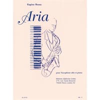 アルト・サクソフォーン＆ピアノ：アリア／ウジェーヌ・ボザ【ソロ輸入楽譜】