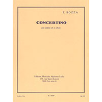アルト・サクソフォーン＆ピアノ：コンチェルティーノ（スコアのみ）／ウジェーヌ・ボザ【ソロ輸入楽譜】