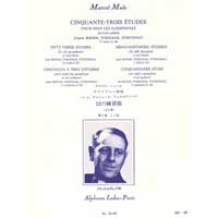 サクソフォーン教則本：ベーム、テルシャック、フェルステノーの53の練習曲／マルセル・ミュール【ソロ輸入楽譜(教則)】