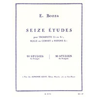 トランペット教則：16の練習曲 トランペット、ビューグル、またはコルネットのための／ウジェーヌ・ボザ【ソロ（教則）輸入楽譜】