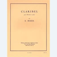 クラリネット＆ピアノ：クラリベル／ウジェーヌ・ボザ【ソロ輸入楽譜】