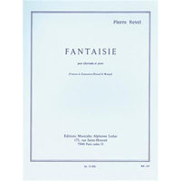 クラリネット＆ピアノ：幻想曲（ファンタジー）／ピエール・ルヴェル【ソロ輸入楽譜】