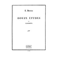 クラリネット教則：12の練習曲／ウジェーヌ・ボザ【教則輸入楽譜】